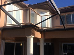 Finished beams match existing exterior