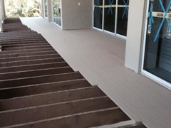 Installation of Azek Tongue and Groove Porch Decking