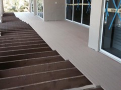 Installation of Azek Tongue and Groove Porch Decking